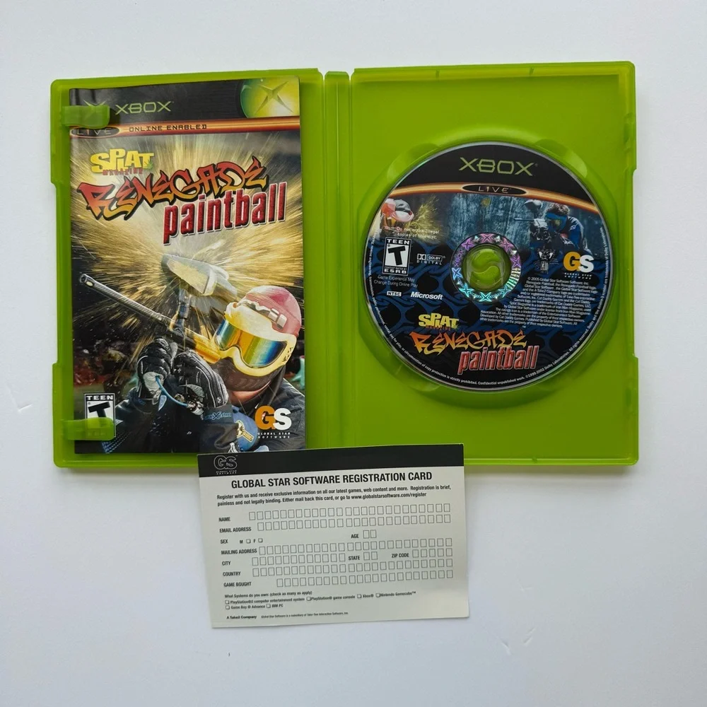 Splat‎ Magazine Renegade Paintball (Xbox, 2005) CIB